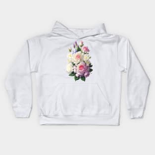 Elegant Rose Bouquet Kids Hoodie